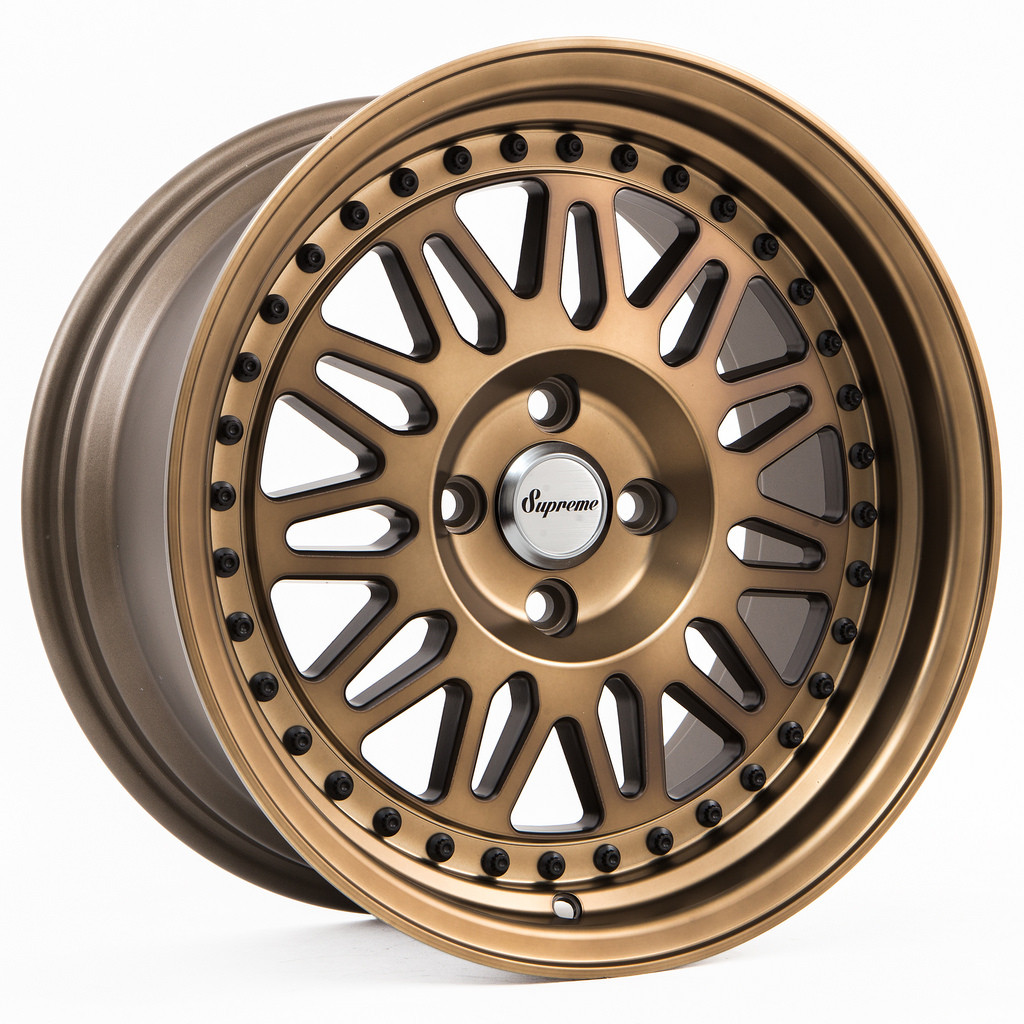 VARRSTOEN WHEELS - DS12 - FROZEN BRONZE, BLACK RIVETS (16 X 8.0) +25 ET (4 X 100 MM) 73 CB
