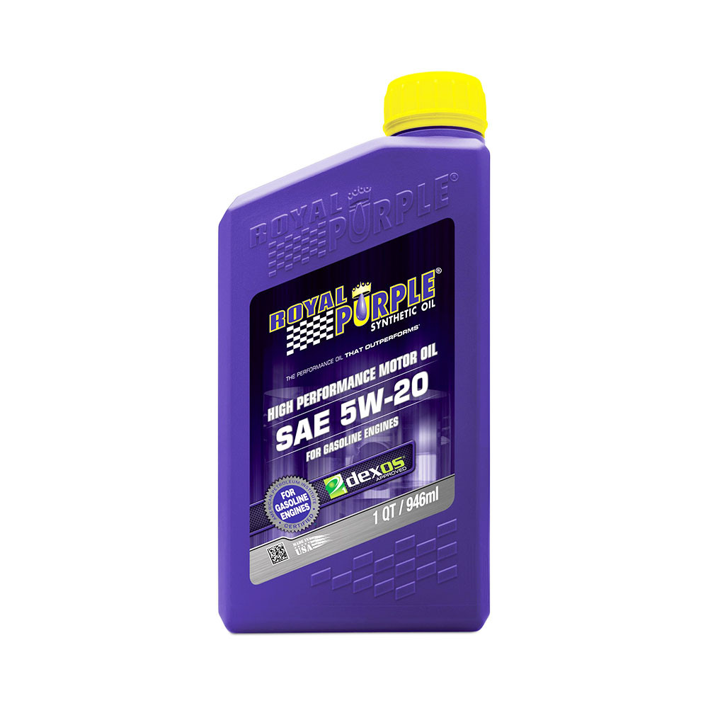 ROYAL PURPLE (SAE 5W-20) API LICENSED, HIGH PERFORMANCE, SYNTHETIC MOTOR OIL (01520) QUART