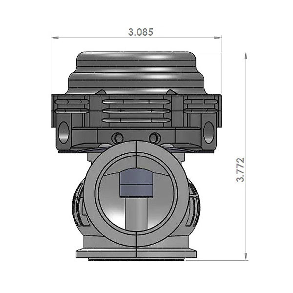 TIAL / 38 MM WG / VBAND FLANGE / MVS.B EXTERNAL WASTEGATE (002952) *** BLUE COLOR *** (INCLUDES ALL SPRINGS)