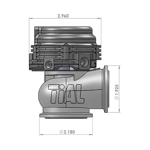 TIAL / 38 MM WG / VBAND FLANGE / MVS.P EXTERNAL WASTEGATE (002954) *** PURPLE COLOR *** (INCLUDES ALL SPRINGS)