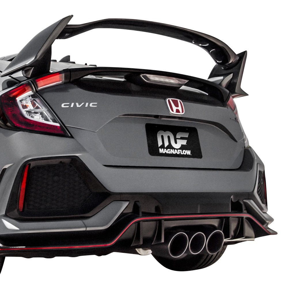 MAGNAFLOW / CAT-BACK EXHAUST SYSTEM / TRIPLE CARBON FIBER TIPS (19383) *** HONDA CIVIC TYPE-R (2017-2021) FK8 / 2.0L TURBO