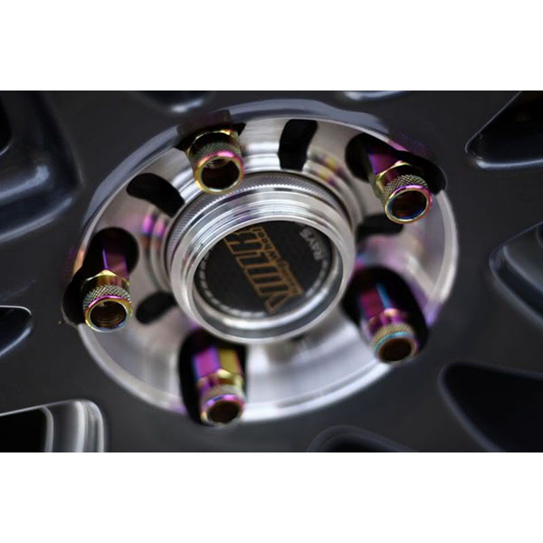 MUTEKI SR48 (12 X 1.50 MM) EXTENDED STEEL LUG NUTS / NEO-CHROME (32906N)