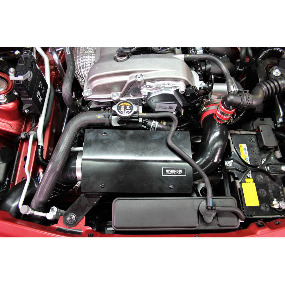 MISHIMOTO / COLD AIR INTAKE SYSTEM / WRINKLE BLACK PIPING (MMAI-MIA-16WBK) *** MAZDA MX5 MIATA (2016-2022) 2.0L ENGINE