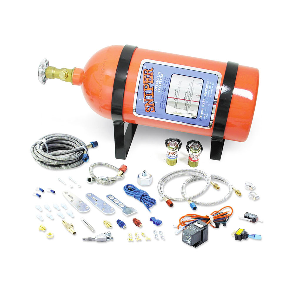 NOS / WET NITROUS KIT / SINGLE FOGGER WITH 10 LBS BOTTLE (07005NOS) *** 6 CYLINDER ENGINES / 35 HP / 50 HP / 75 HP