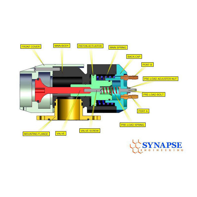 SYNAPSE (SB003A) SYNCHRONIC, UNIVERSAL BLOW OFF VALVE (SILVER / BLACK COLOR)