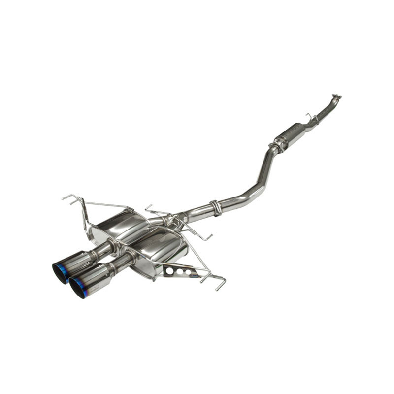 HKS / LEGAMAX PREMIUM / CAT-BACK EXHAUST SYSTEM / DUAL TITANIUM BURNT TIPS (31021-BH003) *** HONDA CIVIC TYPE-R (2017-2021) FK8 / 2.0L TURBO