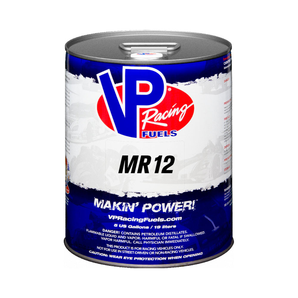VP RACING (MR12) MOTO RACING / LEADED RACE FUEL / OXYGENATED GAS (5 GALLON PAIL)