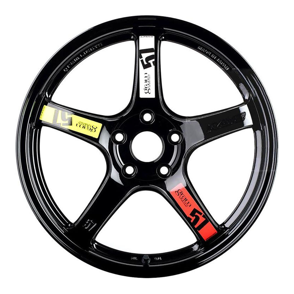 GRAM LIGHTS WHEELS - 57CR - GLOSS BLACK (18 X 9.5) +38 ET (5 X 114.3 MM) 73 CB / WGCRX38EGX