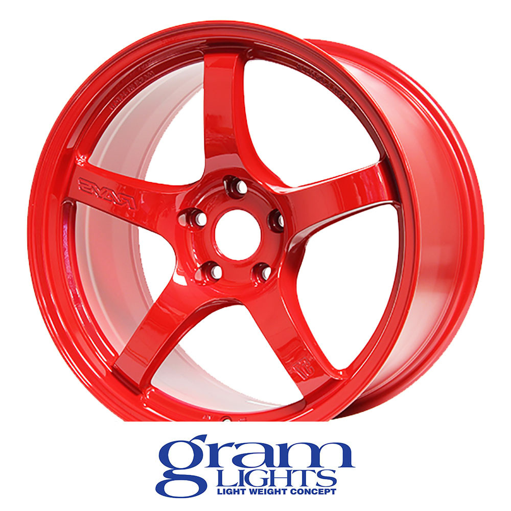 GRAM LIGHTS WHEELS - 57CR - MILANO RED (18 X 9.5) +38 ET (5 X 114.3 MM) 73 CB / WGCRX38EMRP