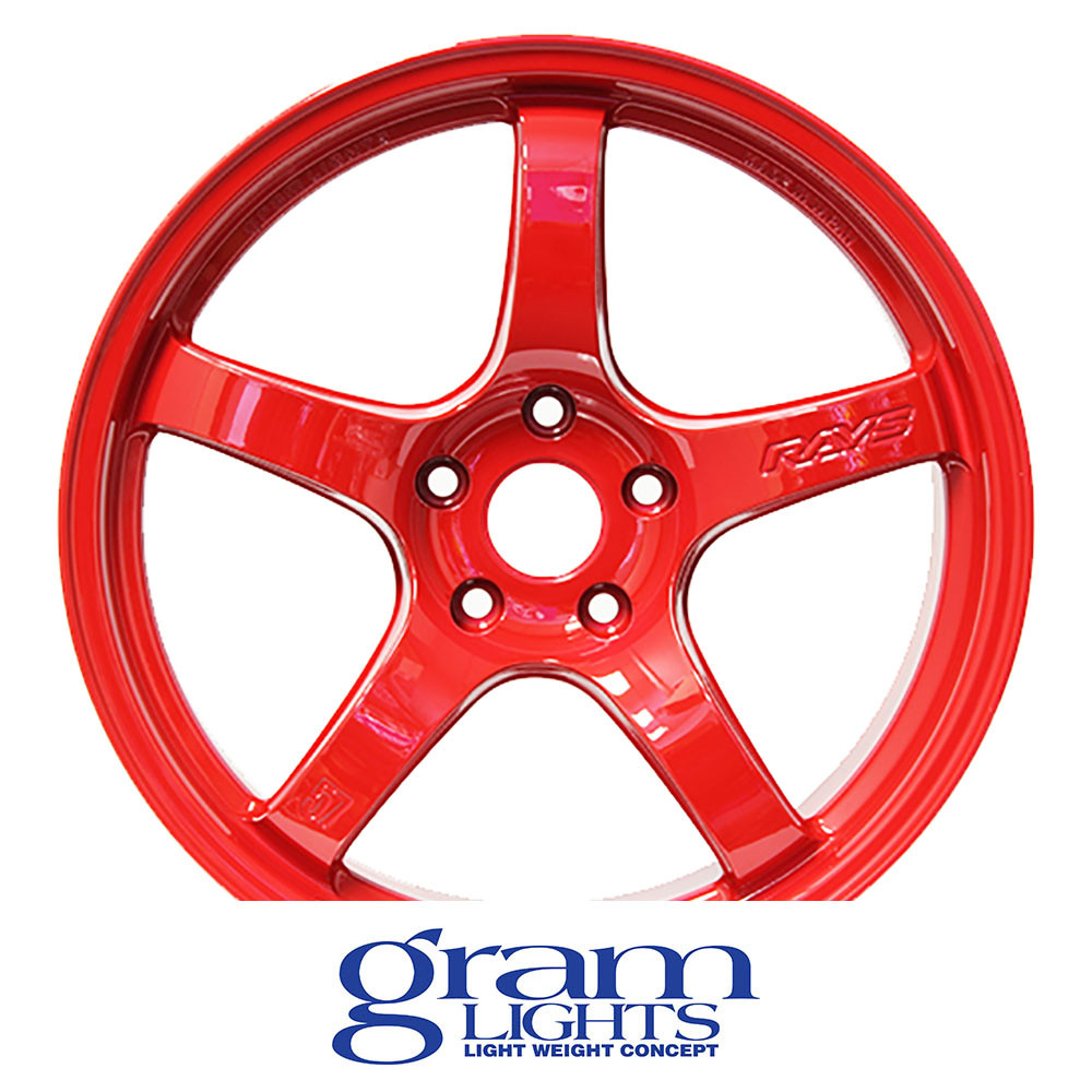 GRAM LIGHTS WHEELS - 57CR - MILANO RED (18 X 9.5) +38 ET (5 X 114.3 MM) 73 CB / WGCRX38EMRP