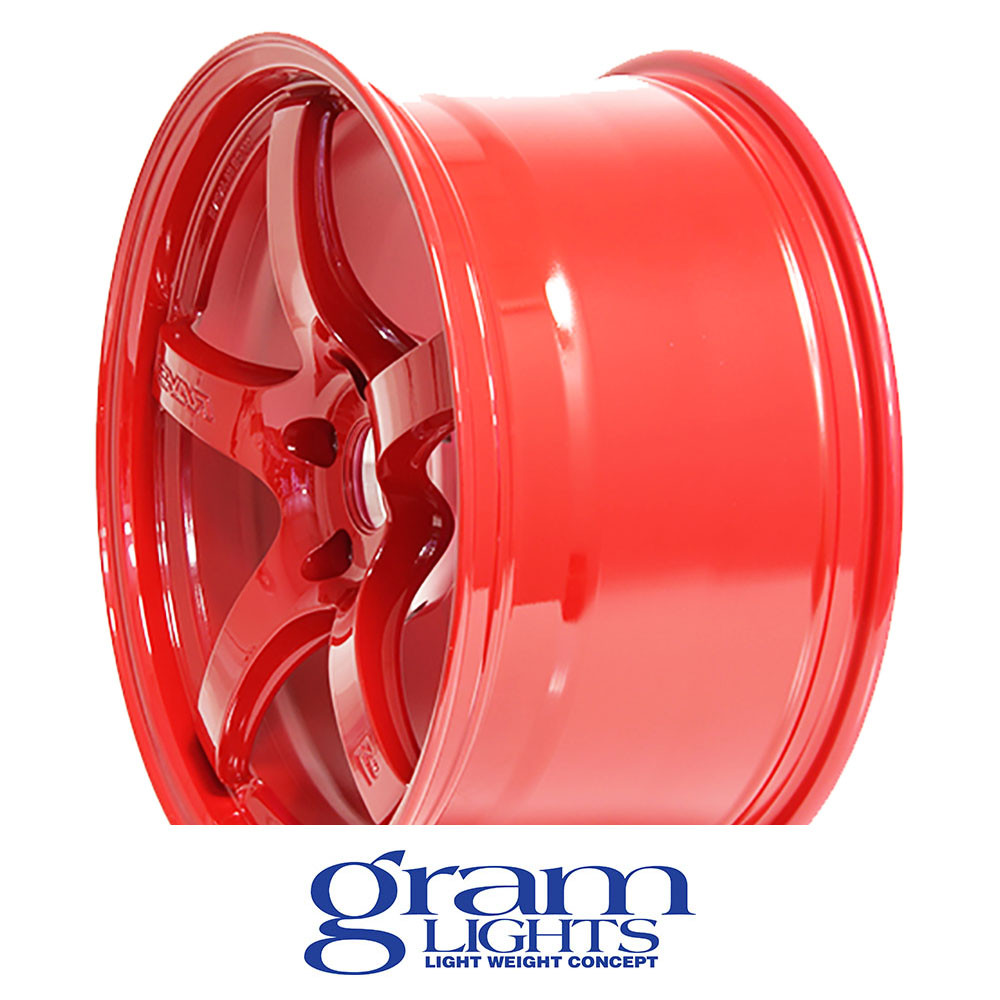 GRAM LIGHTS WHEELS - 57CR - MILANO RED (18 X 9.5) +38 ET (5 X 114.3 MM) 73 CB / WGCRX38EMRP