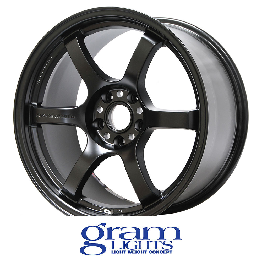 GRAM LIGHTS WHEELS - 57DR - SEMI GLOSS BLACK (17 X 9.0) +22 ET (5 X 114.3 MM) 73.1 CB / WGIQ22EH