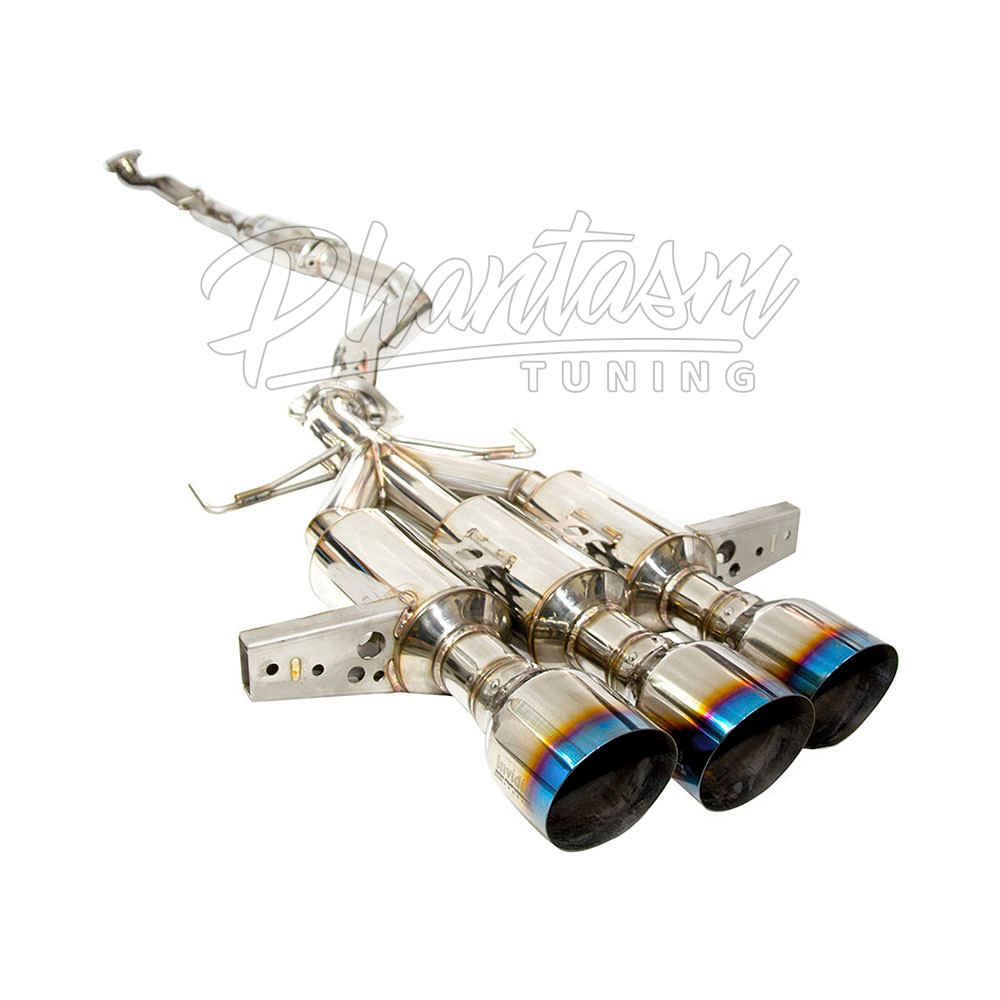 INVIDIA / GEMINI R400 / CAT-BACK EXHAUST SYSTEM / TRIPLE BURNT TIPS (HS17CTRFGM3ST) *** HONDA CIVIC TYPE-R (2017-2021) FK8 / 2.0L TURBO