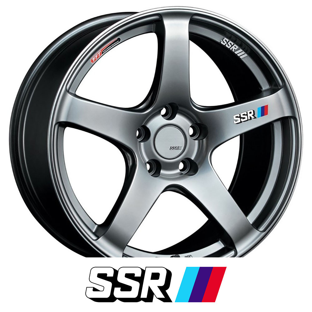SSR WHEELS - GTV01 - GLARE SILVER COLOR (18 X 7.5) +48 ET (5 X 100 MM) 73 CB