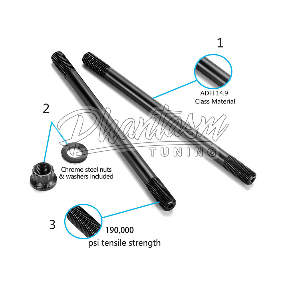 ARP / HIGH PERFORMANCE HEAD STUD KIT (208-4702) *** HONDA S2000 (2000-2003) F20C / AP1 DOHC VTEC ENGINE