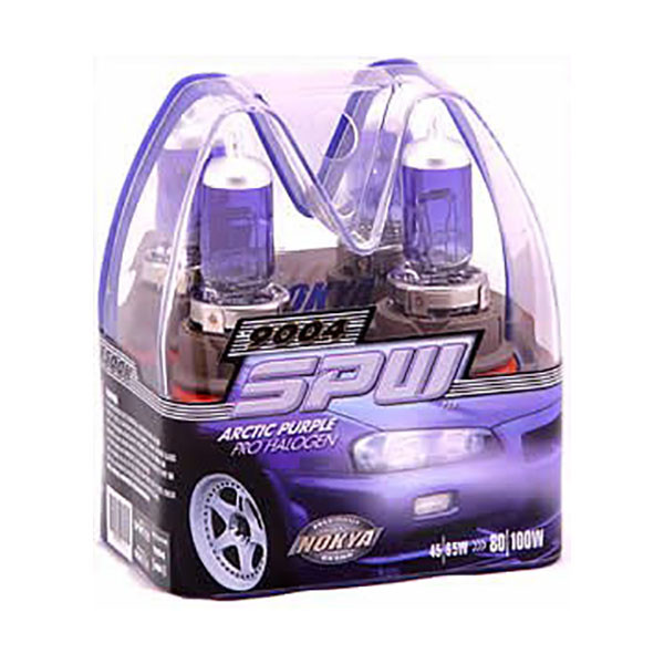 NOKYA (9004) 8500K ARCTIC PURPLE, HALOGEN BULBS (100/120 WATTS) SOLD AS PAIRS