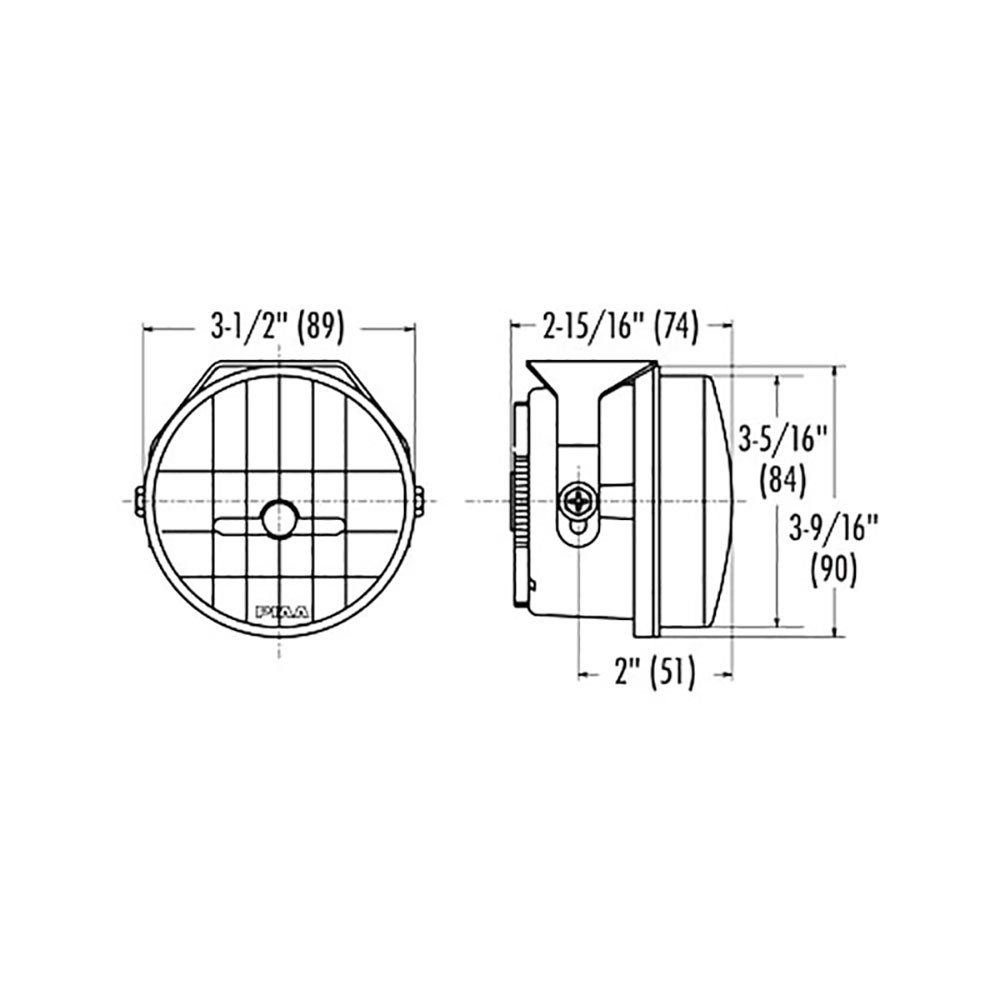 PIAA / 3.50 INCH / LP530 FOG LIGHT KIT / 6000K WHITE LED (5370) *** SOLD AS PAIRS