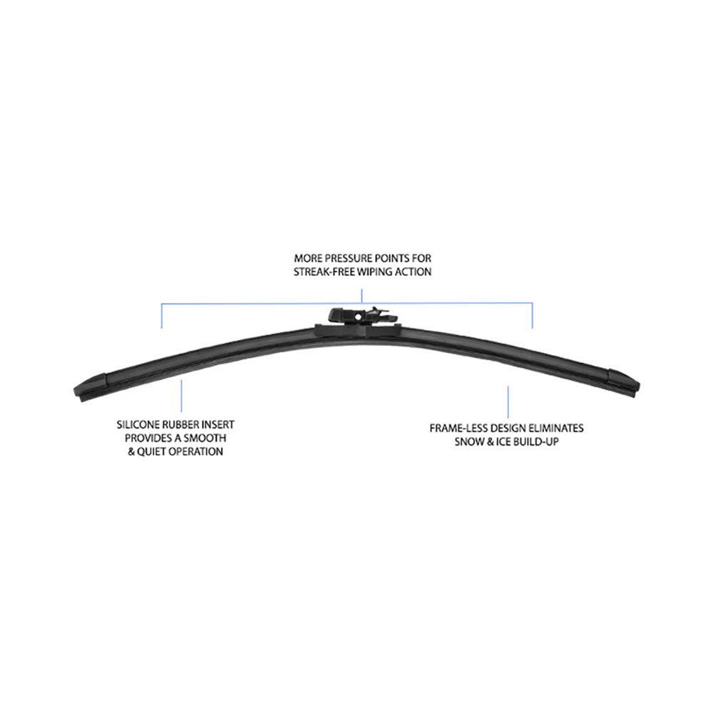PIAA / SI-TECH / SILICONE WIPER BLADE / 16 INCH FRAMELESS BEAM (97040) *** SOLD AS SINGLES