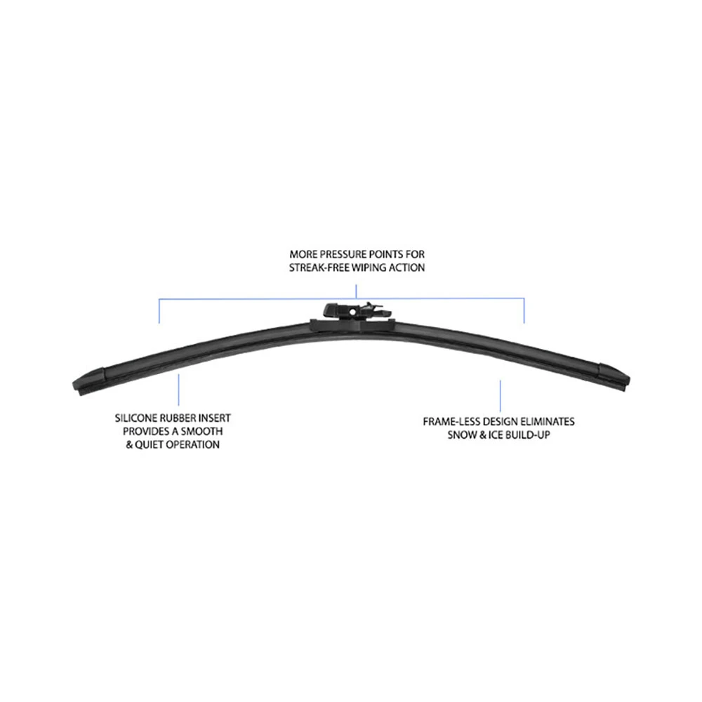 PIAA / SI-TECH / SILICONE WIPER BLADE / 21 INCH FRAMELESS BEAM (97053) *** SOLD AS SINGLES