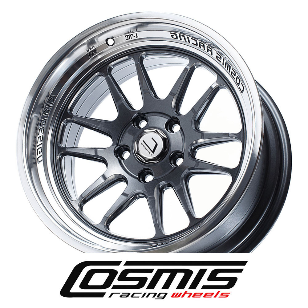COSMIC RACING WHEELS - XT206R - GUN METAL MACHINED LIP (17 X 8.0) +30 ET (5 X 100 MM) 73.1 CB