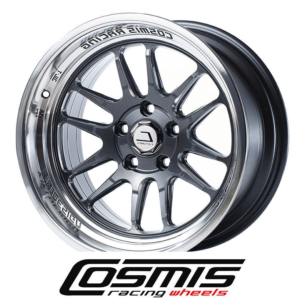 COSMIC RACING WHEELS - XT206R - GUN METAL MACHINED LIP (18 X 9.0) +33 ET (5 X 114.3 MM) 73.1 CB