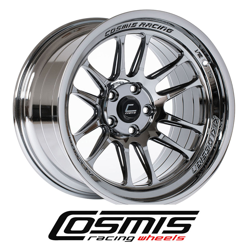 COSMIC RACING WHEELS - XT206R - BLACK CHROME (17 X 9.0) +5 ET (5 X 114.3 MM) 73.1 CB