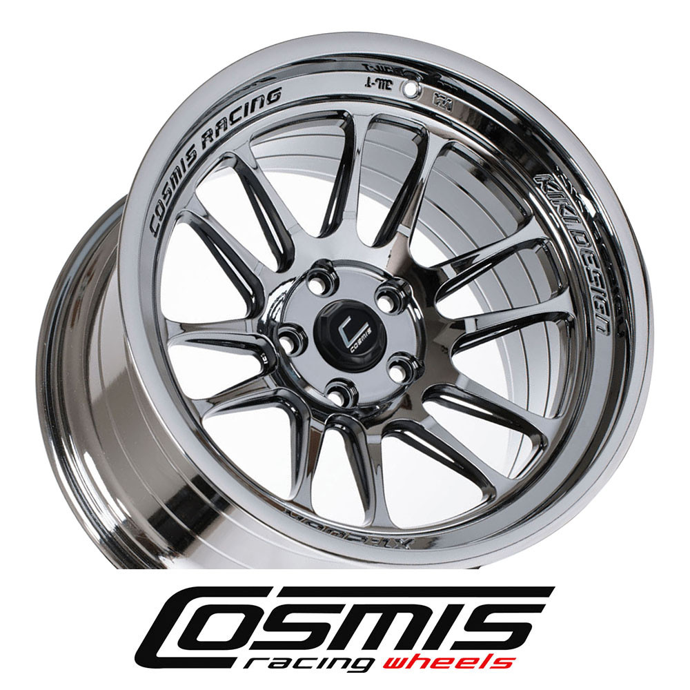 COSMIC RACING WHEELS - XT206R - BLACK CHROME (17 X 9.0) +5 ET (5 X 114.3 MM) 73.1 CB