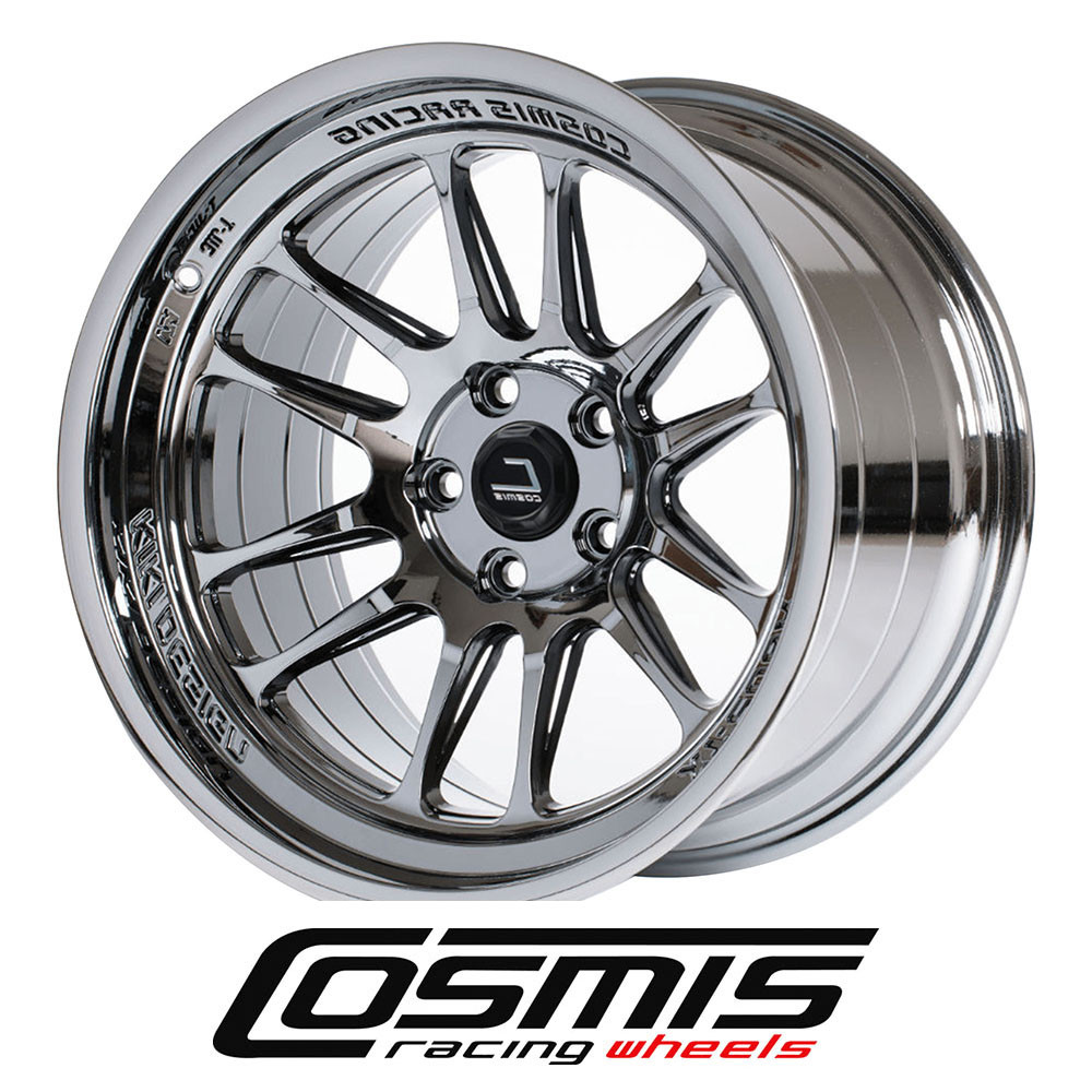 COSMIC RACING WHEELS - XT206R - BLACK CHROME (17 X 9.0) +5 ET (5 X 114.3 MM) 73.1 CB