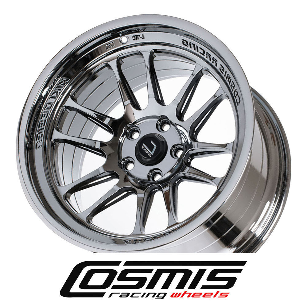 COSMIC RACING WHEELS - XT206R - BLACK CHROME (17 X 9.0) +5 ET (5 X 114.3 MM) 73.1 CB