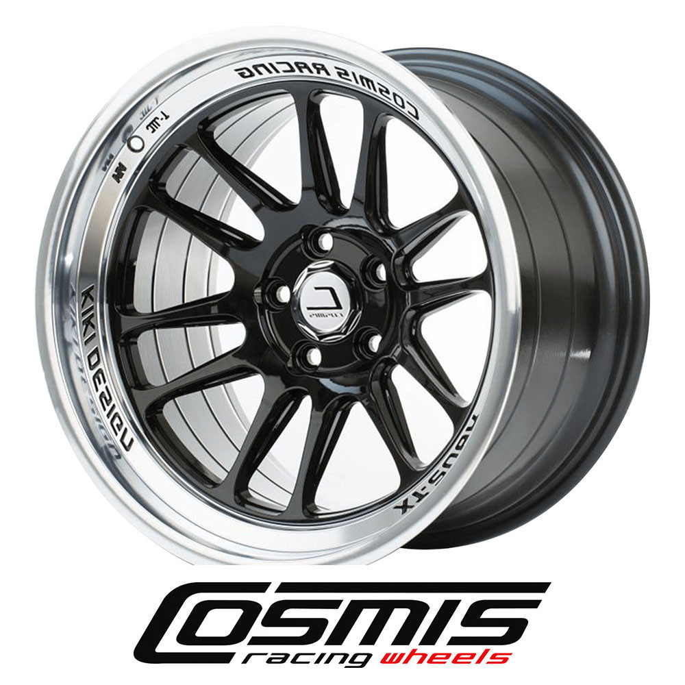 COSMIC RACING WHEELS - XT206R - BLACK MACHINED LIP (18 X 9.0) +33 ET (5 X 100 MM) 73.1 CB