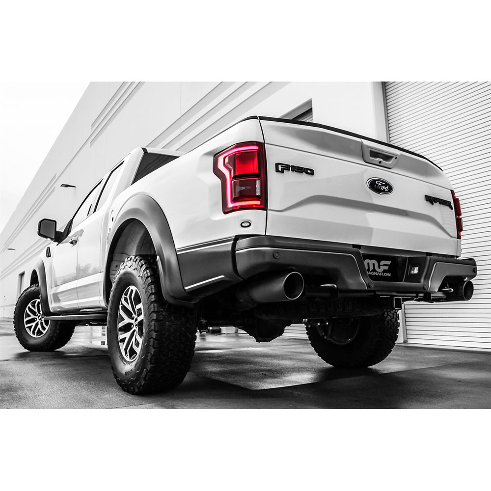 MAGNAFLOW / CAT-BACK EXHAUST SYSYTEM / POLISHED TIPS (19346) *** FORD F150 RAPTOR (2017-2021) 3.5L ECOBOOST