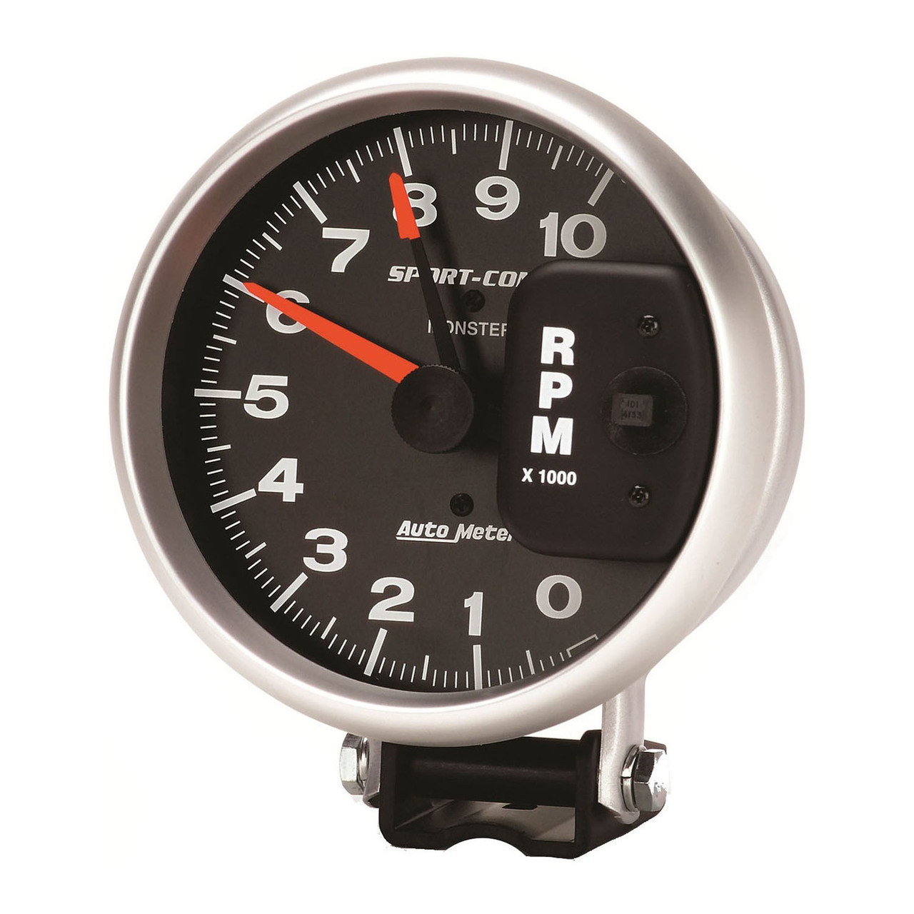 AUTO METER (3900) PEDESTAL TACHOMETER, 5.00 INCH, 0-10,000 RPM, SPORT-COMP SERIES