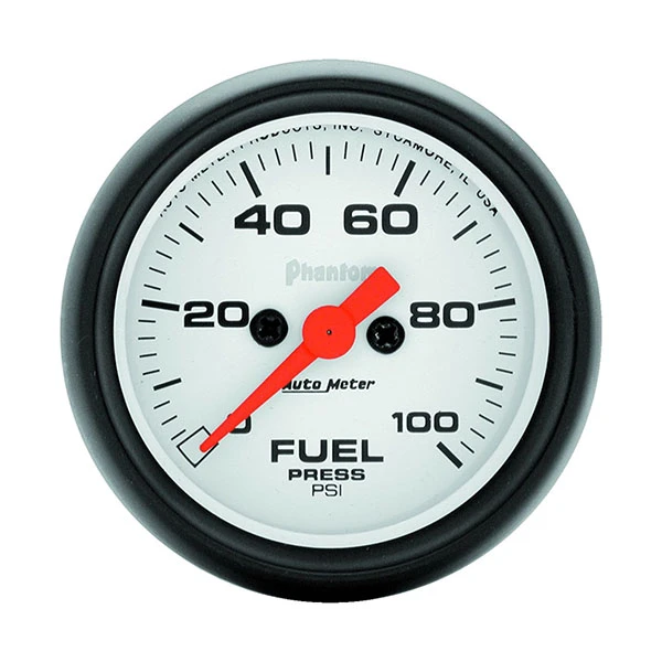 AUTO METER (5763) ELECTRIC FUEL PRESSURE GAUGE KIT, 2-1/16 INCH, 0-100 PSI, PHANTOM SERIES