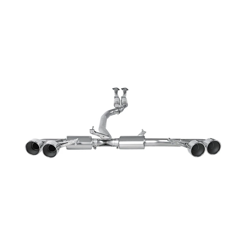 AKRAPOVIC / TITANIUM TURBO-BACK EXHAUST SYSTEM / NO TIPS (ME-NI/T/1) *** NISSAN GTR (2008-2021) R35
