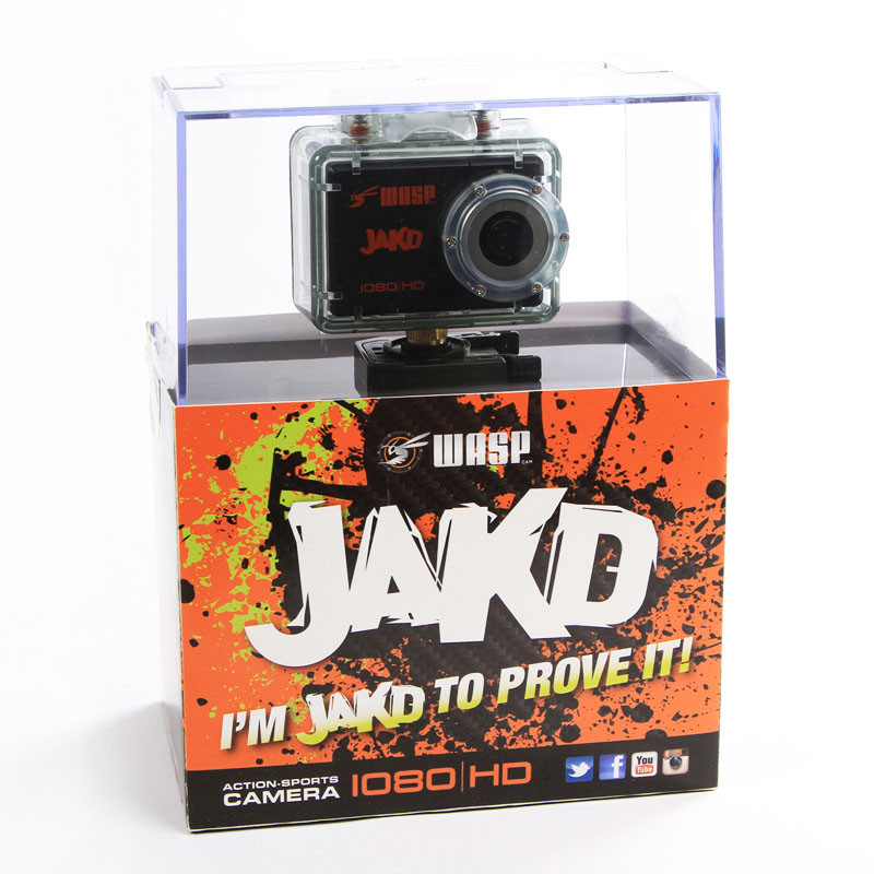 WASPCAM (9903) JAKD HD ACTION SPORTS CAMERA, WATERPROOF, 1080P, 720P