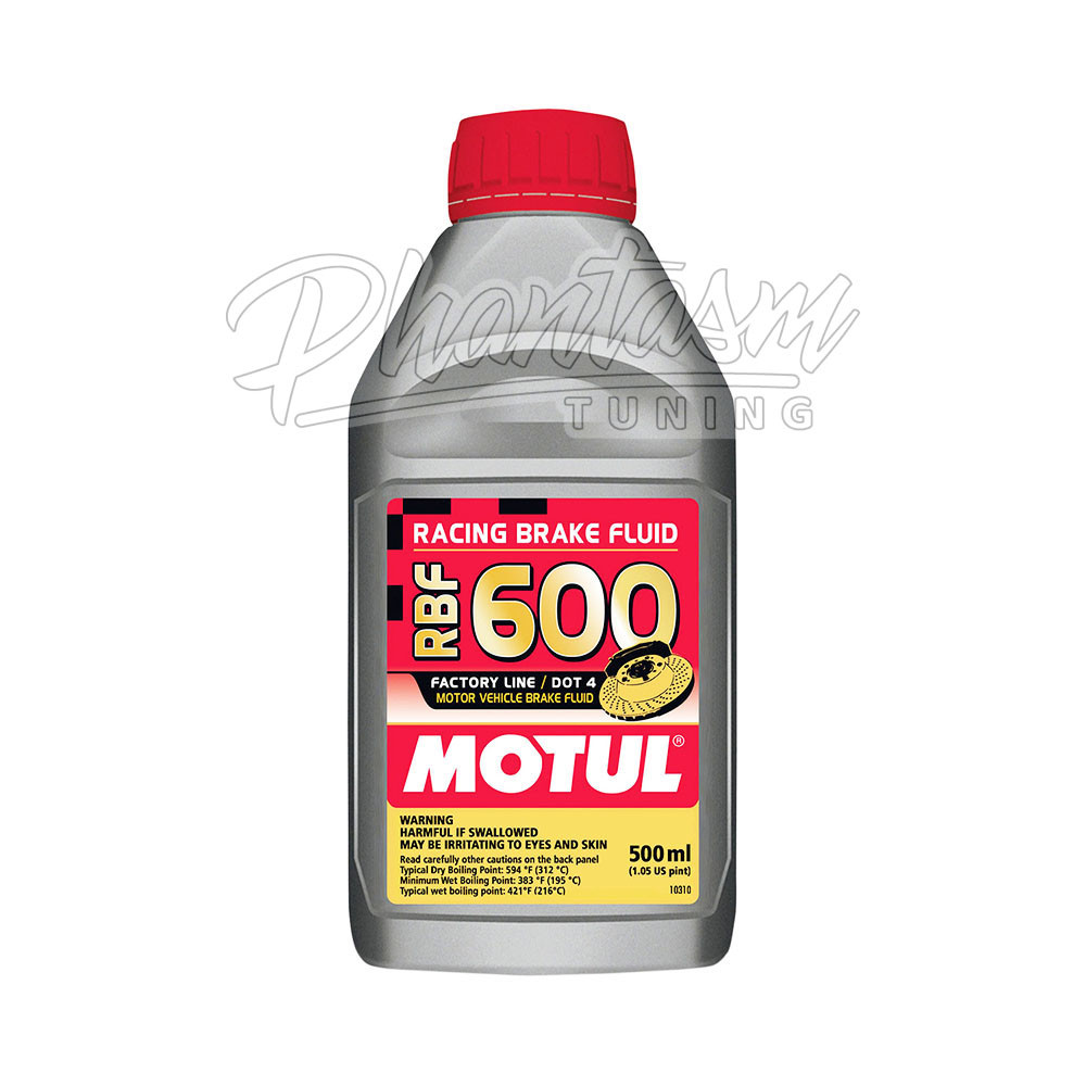 MOTUL / RBF 600 / DOT 4 / DOT 3 / RACING BRAKE FLUID (100949-1) *** 0.50 LITER EACH / SOLD AS SINGLES
