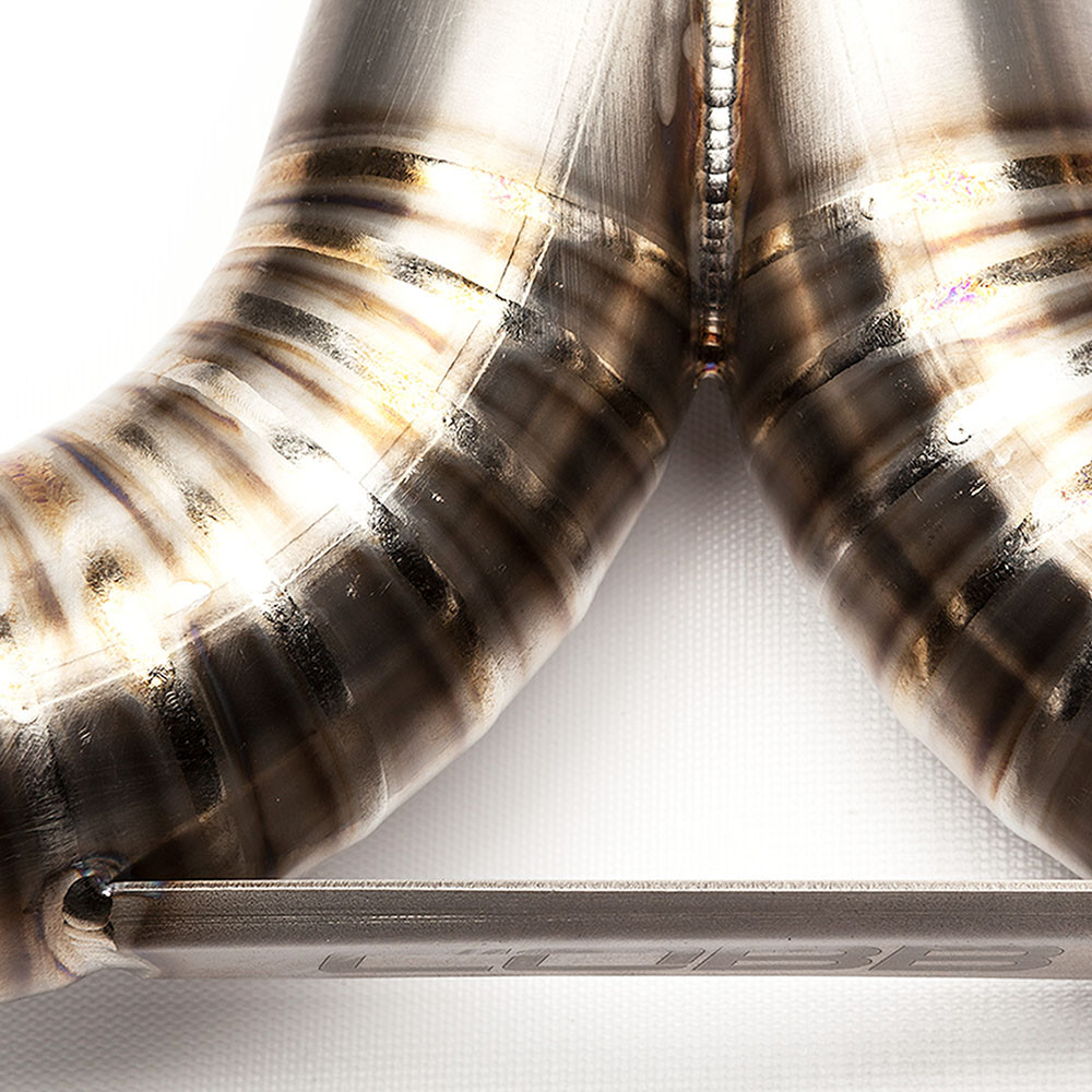 COBB / TITANIUM / DUAL CAT-BACK EXHAUST SYSTEM / BURNT BLUE TIPS (515140) *** SUBARU WRX (2015-2021)