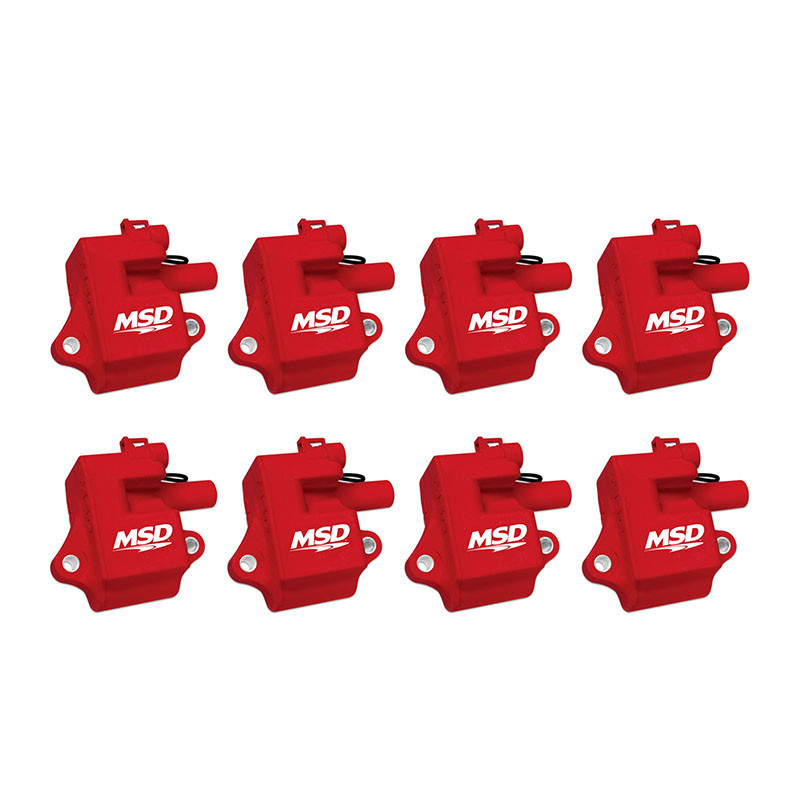 MSD (82858) PRO POWER COIL FOR CHEVY LS ENGINES, GM LS ENGINES, LS1/LS6 ENGINES, 8-PACK SET