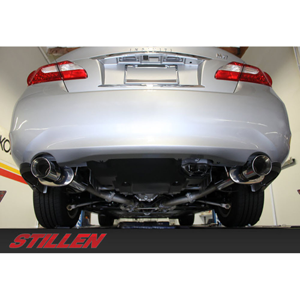 STILLEN / DUAL AXLE-BACK EXHAUST SYSTEM / POLISHED TIPS (504438) *** INFINITI M37 (2011-2013)