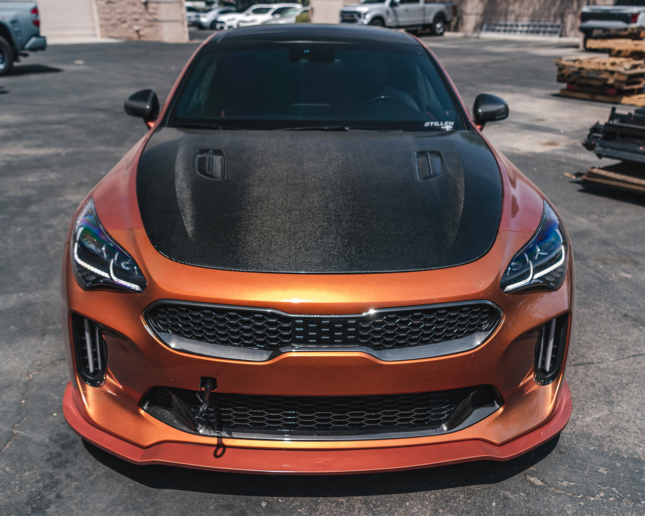 VR PERFORMANCE / FRONT MOUNT INTERCOOLER / BLACK COLOR (VR-STK-108BK) *** KIA STINGER GT (2018-2023) 3.3L TWIN TURBO