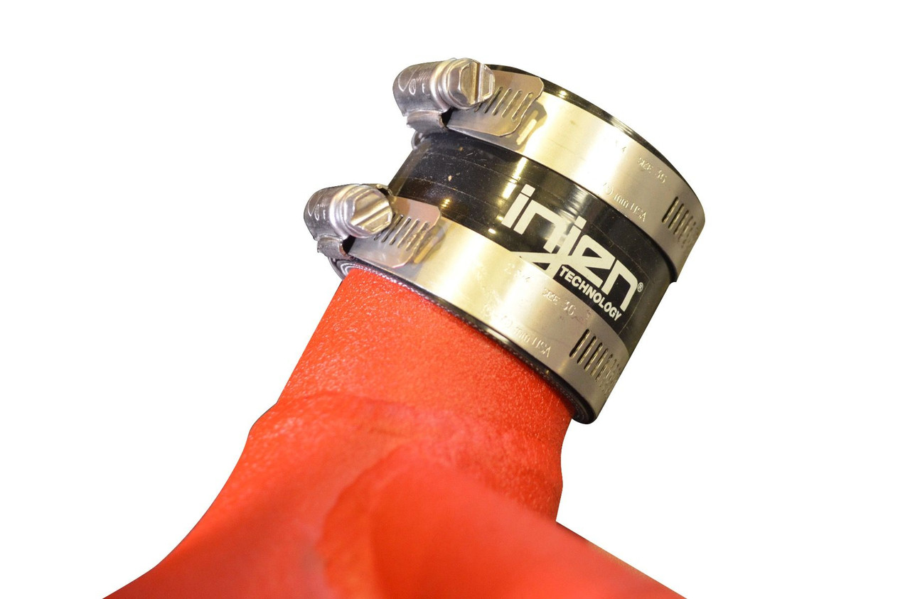 INJEN / COLD AIR INTAKE SYSTEM / WRINKLE RED PIPING (SP1350WR) *** KIA STINGER GT (2018-2023) 3.3L TWIN TURBO