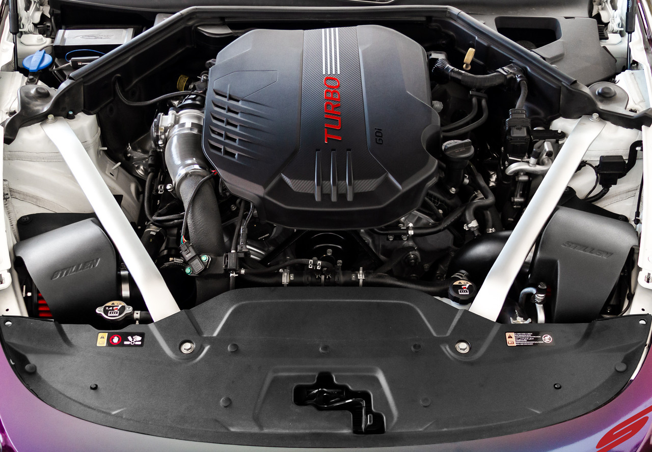 STILLEN / COLD AIR INTAKE SYSTEM WITH DRYFLOW FILTER (402883DF) *** KIA STINGER (2018-2023) 3.3L TWIN TURBO