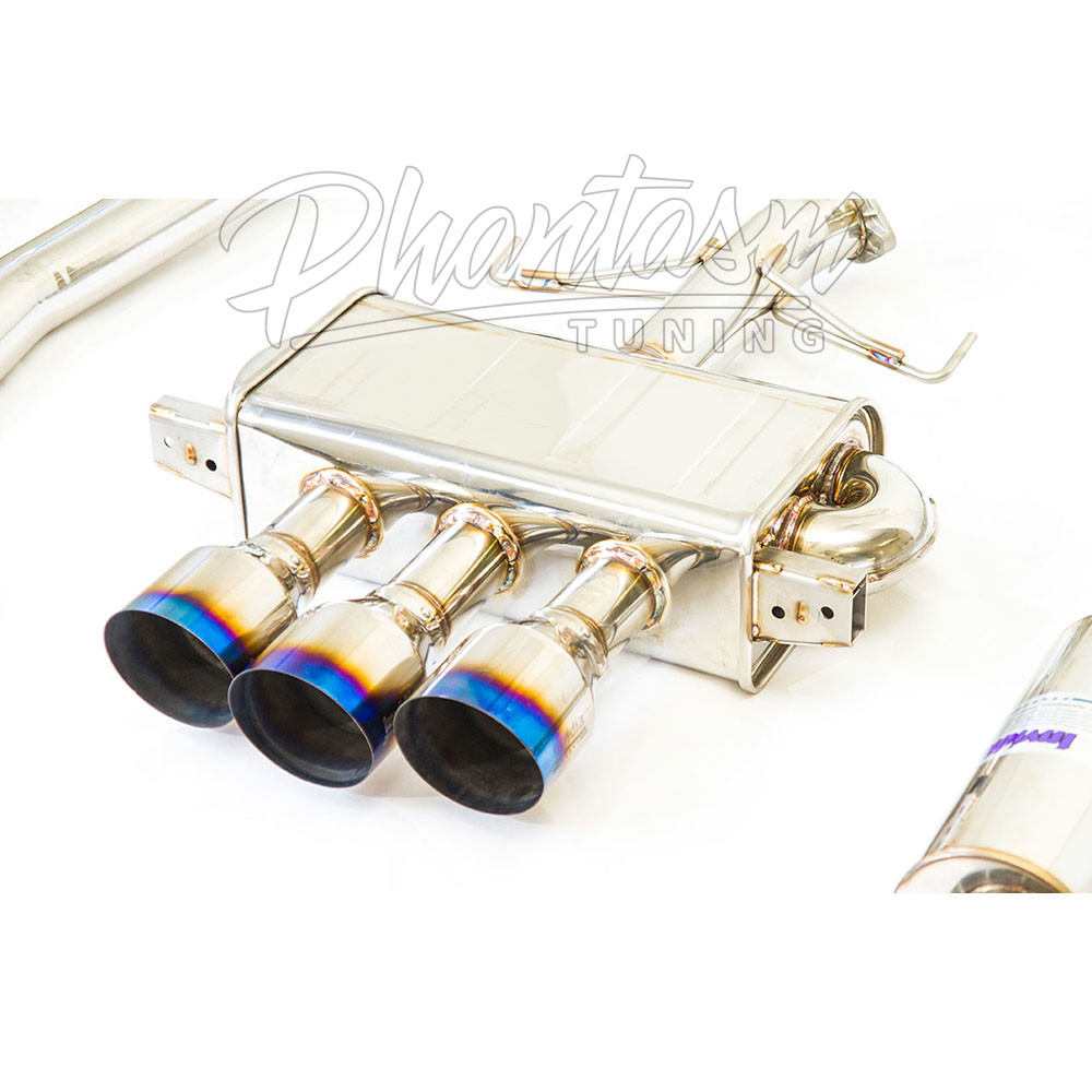 INVIDIA / Q300 SERIES / CAT-BACK EXHAUST SYSTEM / TRIPLE BURNT TIPS (HS17CTRFQ33ST) *** HONDA CIVIC TYPE-R (2017-2021) FK8 / 2.0L TURBO