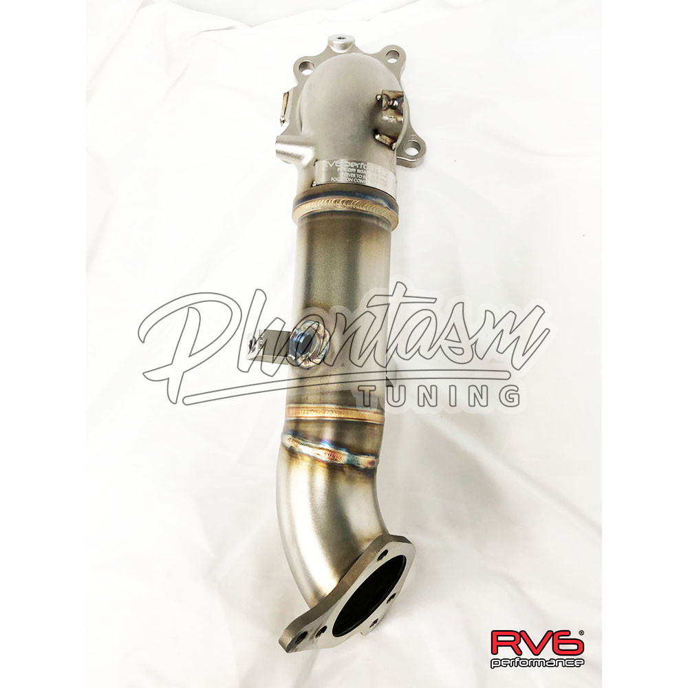 RV6 (DP-ARD15-18) POLISH CERAMIC COATED, CATLESS DOWN-PIPE, HONDA ACCORD (2018-19) 1.5L TURBO