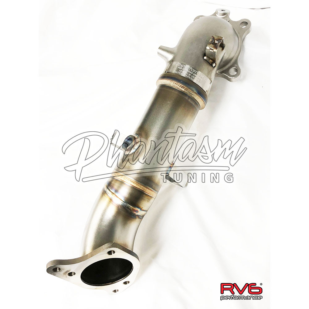 RV6 (DP-ARD15-18) POLISH CERAMIC COATED, CATLESS DOWN-PIPE, HONDA ACCORD (2018-19) 1.5L TURBO