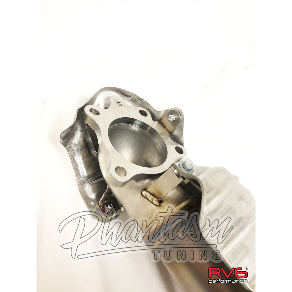 RV6 (DP-ARD15-18) POLISH CERAMIC COATED, CATLESS DOWN-PIPE, HONDA ACCORD (2018-19) 1.5L TURBO