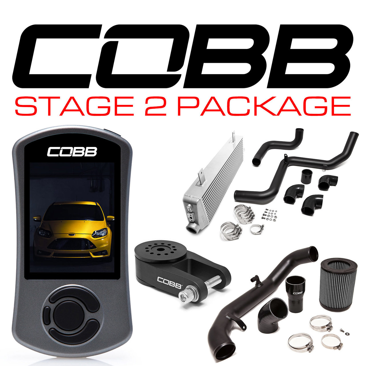 COBB / STAGE 2 TUNING / POWER UPGRADE PACKAGE (FOR0010020) *** FORD FOCUS ST (2013-2018) 2.0L TURBO