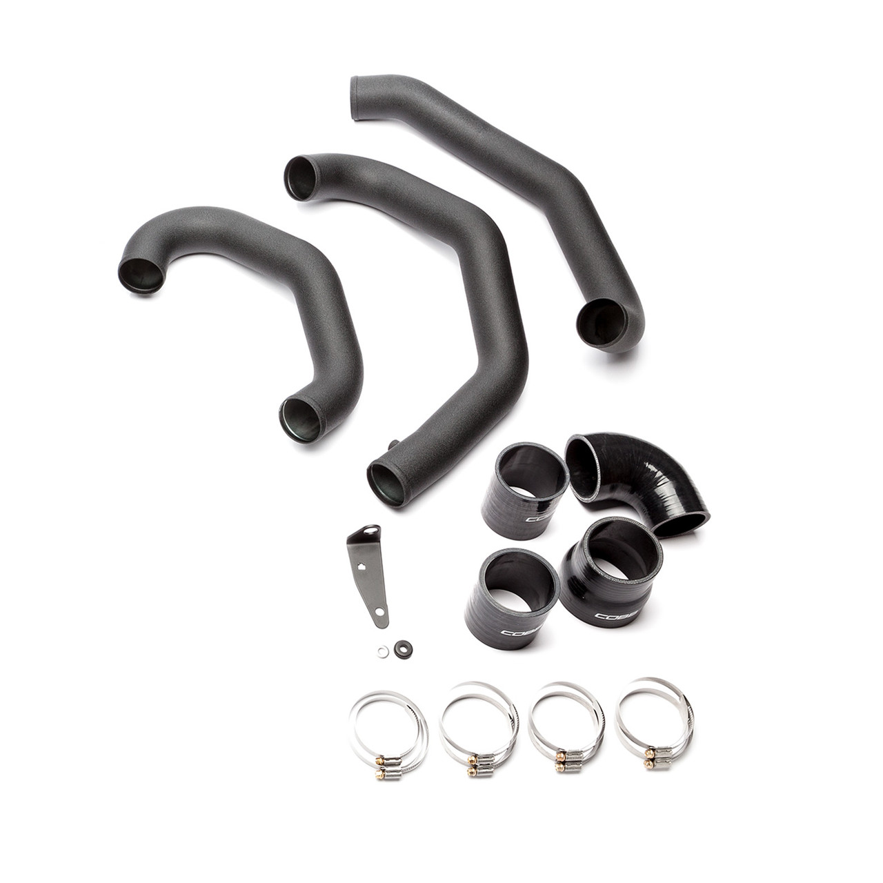 COBB / FRONT MOUNT INTERCOOLER KIT / BLACK PIPING / SILVER CORE (SUBFMIC001SL) *** SUBARU WRX STI (2015-2021)