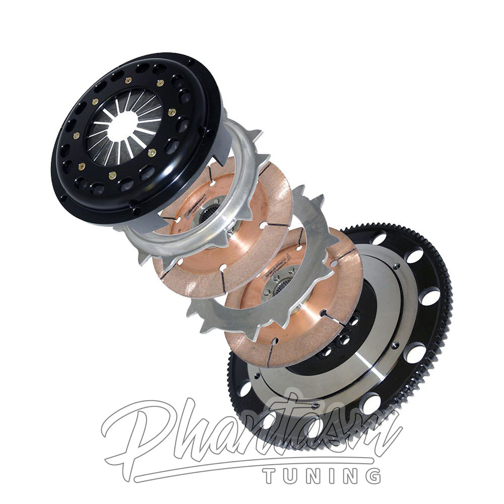 COMPETITION / STAGE 5.3 / TRIPLE DISC / PERFORMANCE CLUTCH KIT WITH LIGHTWEIGHT FLYWHEEL (4T-8014-C) *** HONDA PRELUDE (1992-1996) F22 / H22 / H23 ENGINE