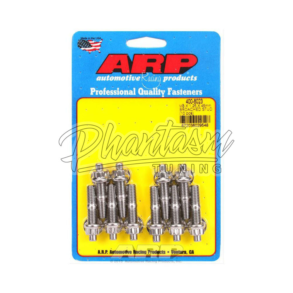 ARP / STAINLESS STEEL / EXHAUST MANIFOLD HARDWARE (400-8023) *** HONDA CIVIC (1992-1995) *** 10X STUDS ***
